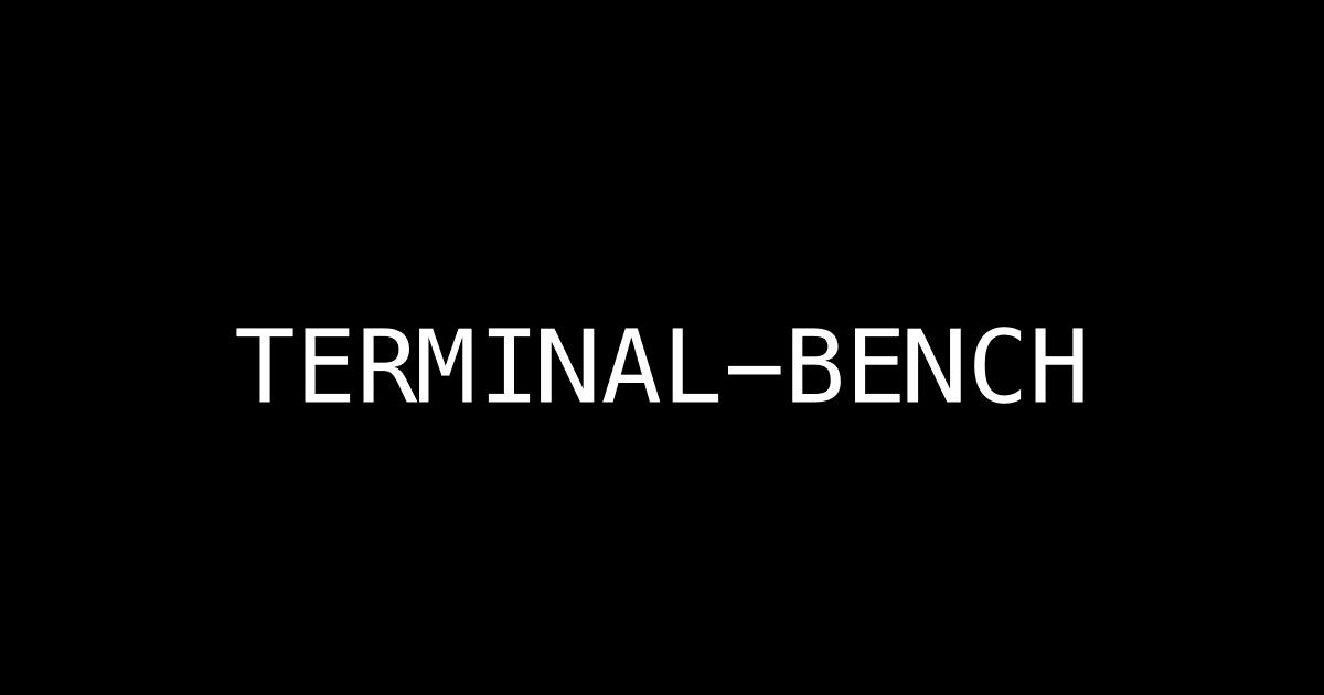 Terminal-Bench wordmark in white monospace type on a black background